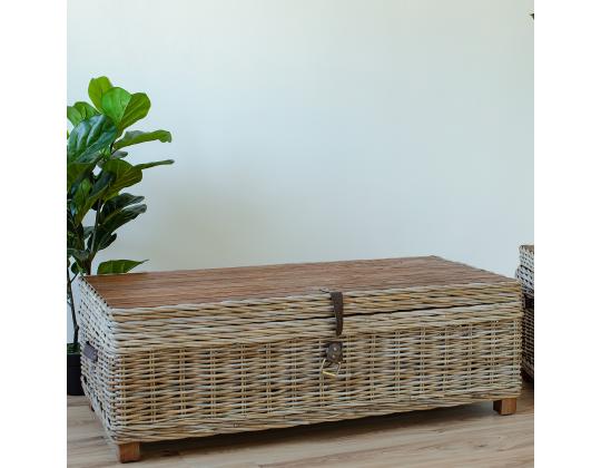 Kirst-diivanilaud EGROS 120x60xH39cm, luonnollinen pyörivä