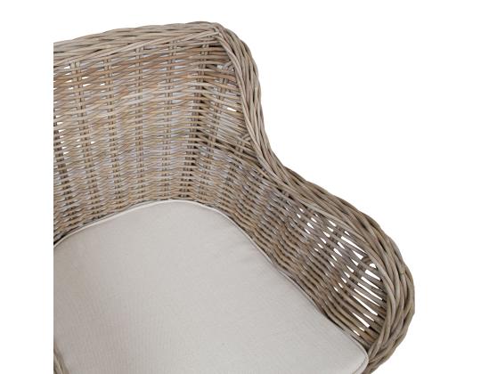 Tugitool KATALINA 62x62xH83cm, luonnollinen pyörivä