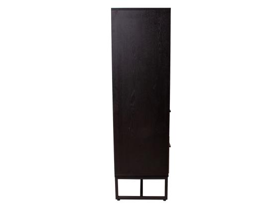 Lipasto AMSTERDAM 100x40xH140cm, tammi/musta