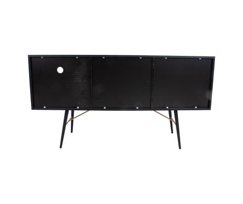 Lipasto LUXEMBURG 150x40xH80cm, musta melamiini