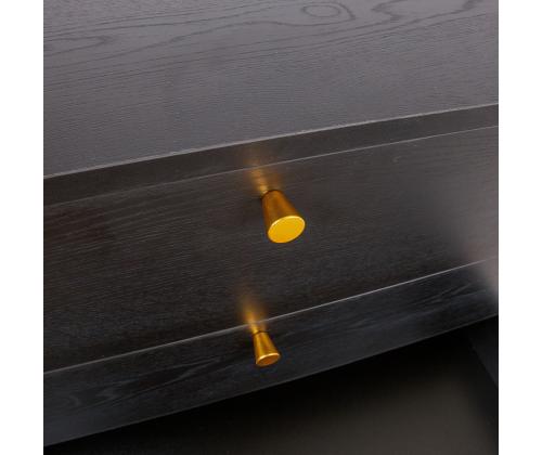 Lipasto LUXEMBURG 80x40xH90cm, musta melamiini