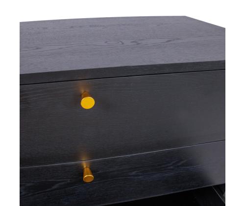 Lipasto LUXEMBURG 80x40xH90cm, musta melamiini