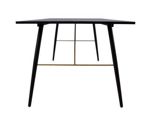 Ruokapöytä LUXEMBURG 160x90xH75cm, musta melamiini