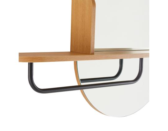 AALBORG peili hyllyllä 92x15xH93cm, tammi