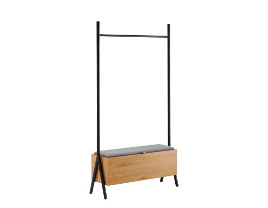 Eteinen AALBORG penkillä 97x32xH180cm, tammi