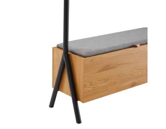 Eteinen AALBORG penkillä 97x32xH180cm, tammi