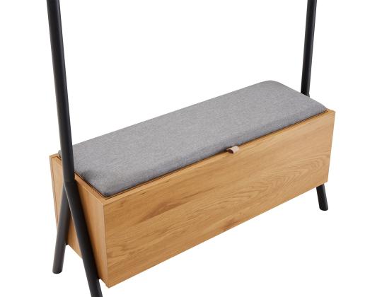 Eteinen AALBORG penkillä 97x32xH180cm, tammi