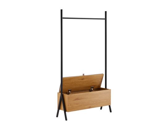Eteinen AALBORG penkillä 97x32xH180cm, tammi