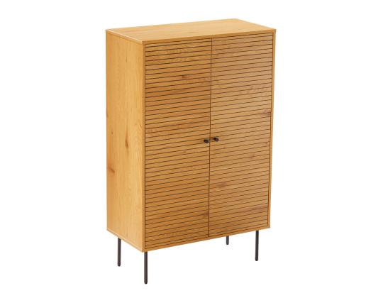 Kaappi LINE 80x40xH130cm, melamiini tammenkuorella