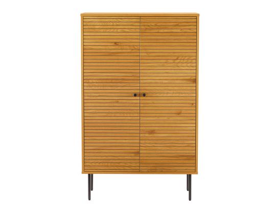 Kaappi LINE 80x40xH130cm, melamiini tammenkuorella