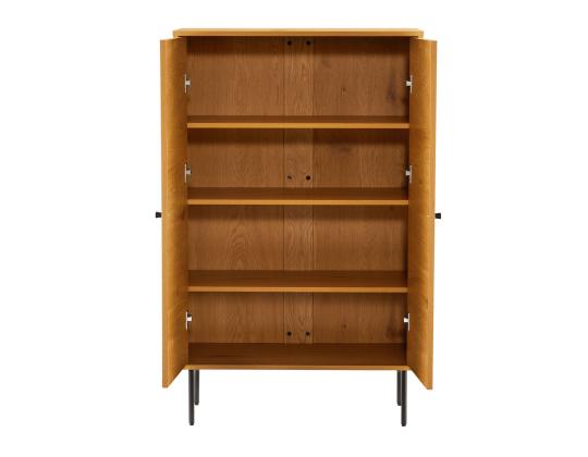 Kaappi LINE 80x40xH130cm, melamiini tammenkuorella