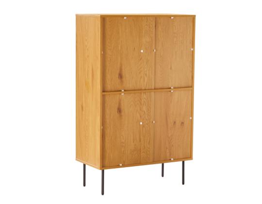 Kaappi LINE 80x40xH130cm, melamiini tammenkuorella