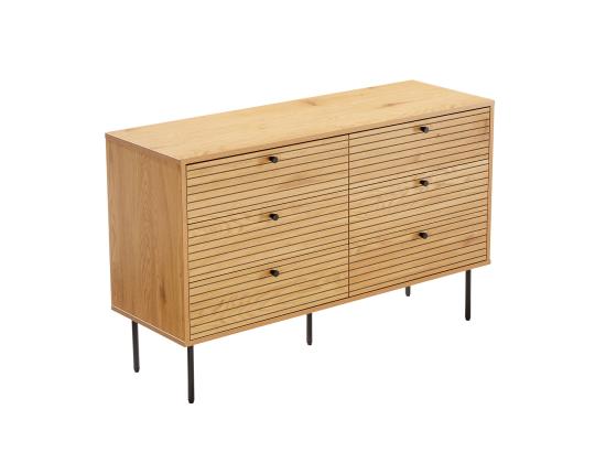 Lipasto LINE 120x40xH75cm, melamiini tammenkuorella