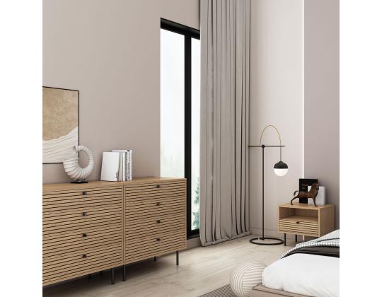 Lipasto LINE 120x40xH75cm, melamiini tammenkuorella