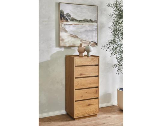 Lipasto SACHA 50x40xH109cm, melamiini tammenkuorella