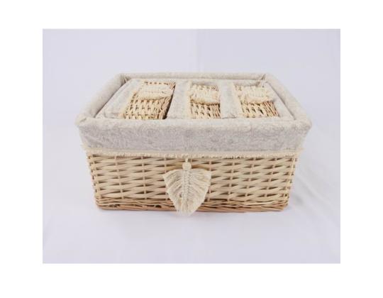 Korv WILLI TASSEL 42x32xH19cm