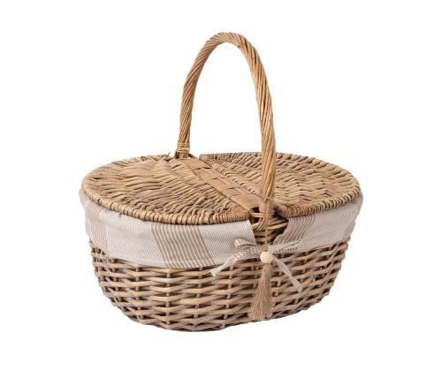 Piknikkori WILLI STRIPE 40x32xH17/40cm