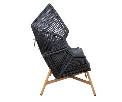 Lepotuoli HELSINKI 98x101xH142cm, musta