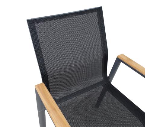 Tuoli TAMPERE musta, 56x63xH90cm, alumiini