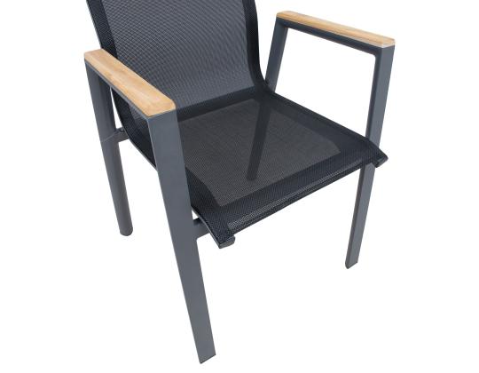 Tuoli TAMPERE musta, 56x63xH90cm, alumiini