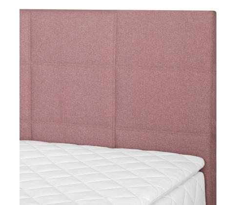 Mannermainen sänky LEVI 120x200cm, patjalla, pinkki, 123x210xH114,5cm