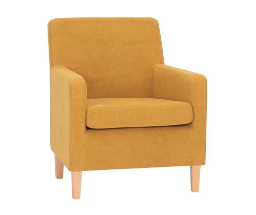 Nojatuoli LEENE keltainen, 68,5x76xH84cm