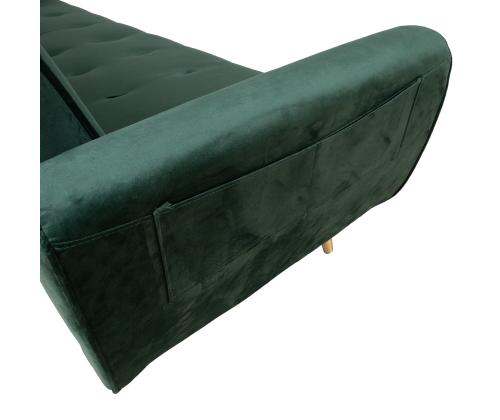 Vuodesohva FALUN 214x83xH82cm, vihreä sametti