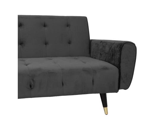 Vuodesohva FALUN 214x83xH82cm, harmaa sametti
