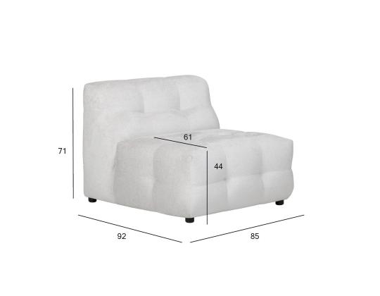 Nojatuoli LEESI beige, 85x92xH71cm
