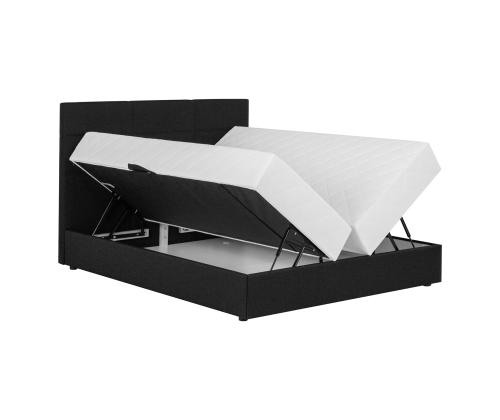 Mannermainen sänky LEIKO 160x200cm, musta