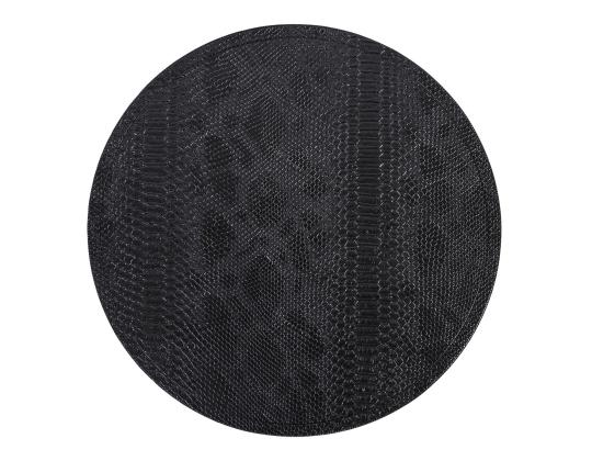 Pöytämatto BOA D38cm, musta käärmekuvio