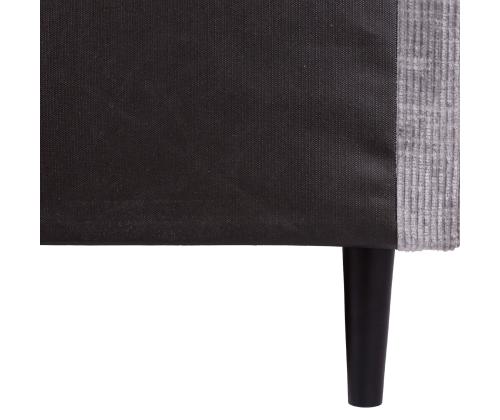 Mannermainen sänky LAARA 90x200cm, harmaa, 91x208xK119cm