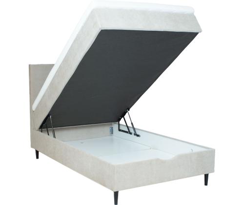 Mannermainen sänky LAARA 90x200cm, tumma beige, 91x208xK119cm