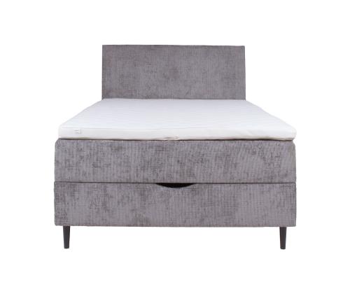 Mannermainen sänky LAARA 120x200cm, harmaa, 121x208xK119cm