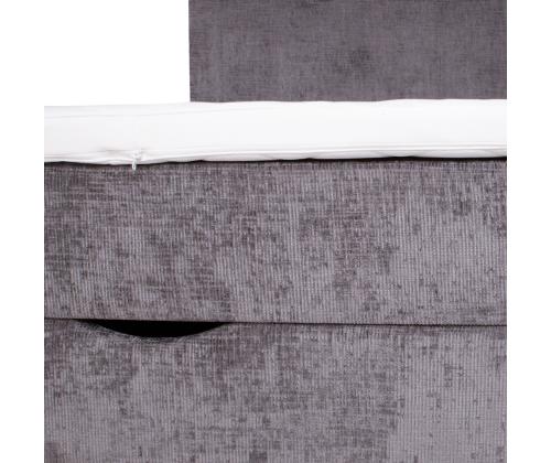 Mannermainen sänky LAARA 120x200cm, grafiitti, 121x208xK119cm