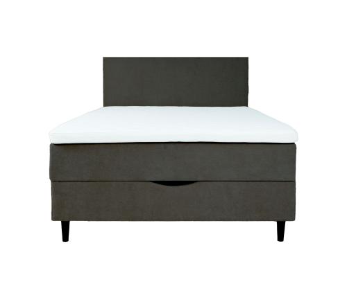 Mannermainen sänky LAARA 120x200cm, tummanharmaa, 121x208xK119cm