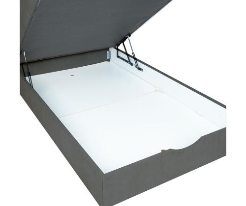 Mannermainen sänky LAARA 120x200cm, tummanharmaa, 121x208xK119cm