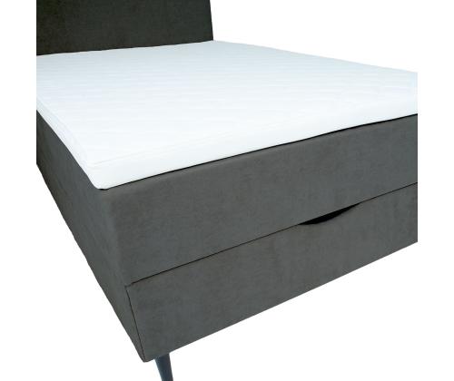 Mannermainen sänky LAARA 120x200cm, tummanharmaa, 121x208xK119cm