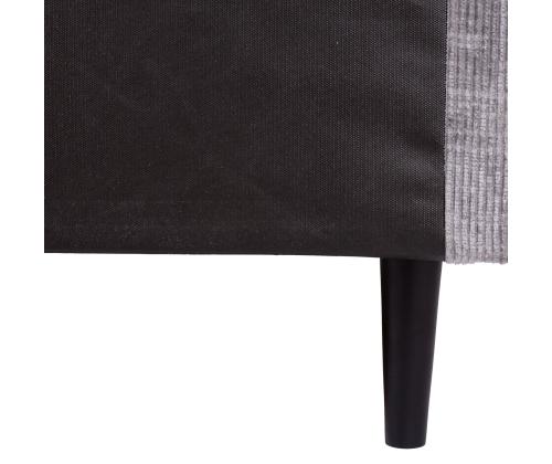 Mannermainen sänky LAARA 140x200cm, harmaa, 141x208xK119cm