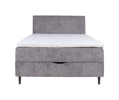 Mannermainen sänky LAARA 140x200cm, harmaa, 141x208xK119cm