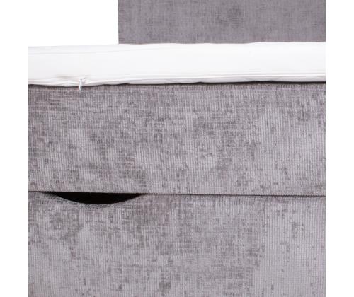 Mannermainen sänky LAARA 140x200cm, harmaa, 141x208xK119cm