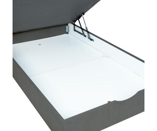 Mannermainen sänky LAARA 140x200cm, tummanharmaa, 141x208xK119cm