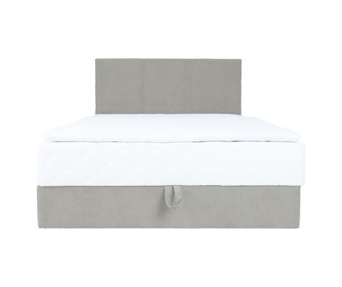 Mannermainen sänky LEVI 140x200cm, patjalla, tumman beige, 143x210xH114,5cm