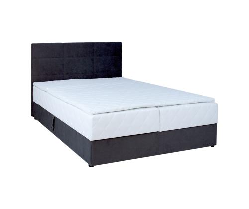 Mannermainen sänky LEVI 160x200cm, patjalla, tummanharmaa, 163x210xH114,5cm