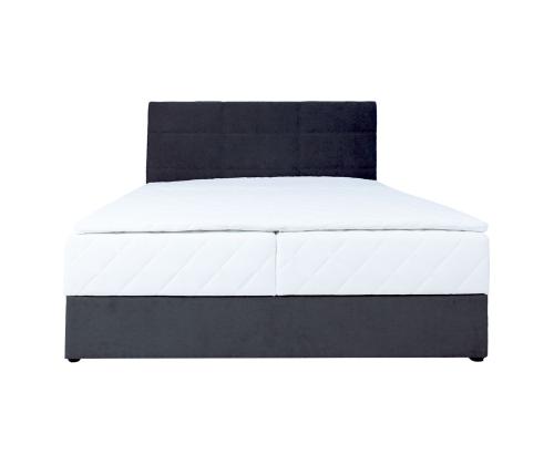 Mannermainen sänky LEVI 160x200cm, patjalla, tummanharmaa, 163x210xH114,5cm