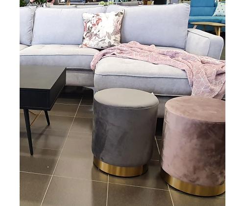 Tumba LA PERLA D35xH42cm, päällysmateriaali: samettikangas, väri: vanha pinkki