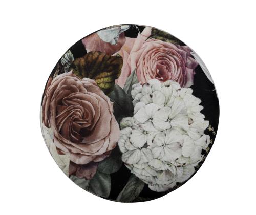 Tambour LA PERLA, D35xH42cm, päällismateriaali: samettikangas, väri: lila