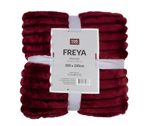 Pleed FREYA XL 200x230cm, tummanpunainen