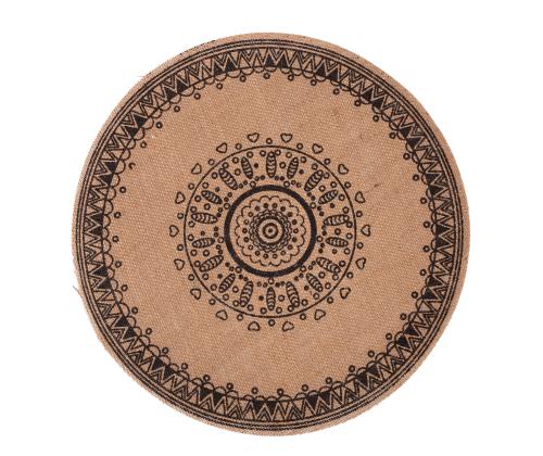 Pöytämatto SUN, musta printti, mix