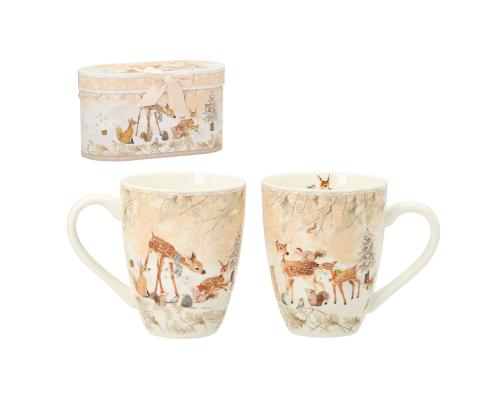 Muki MIA DEER 2kpl H10,5cm 340ml, lahjapakkaus